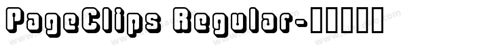 PageClips Regular字体转换